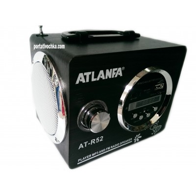 Atlanfa AT-R52 портативная акустическая колонка с USB и FM