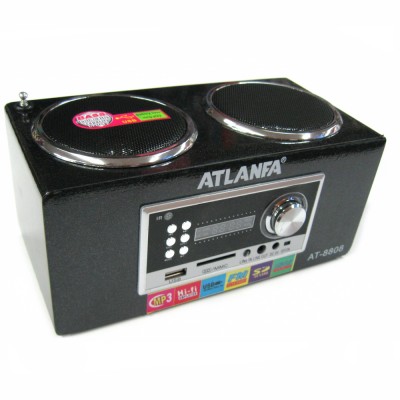 Портативная колонка ATLANFA AT-8808 c USB и FM работает от 220V
