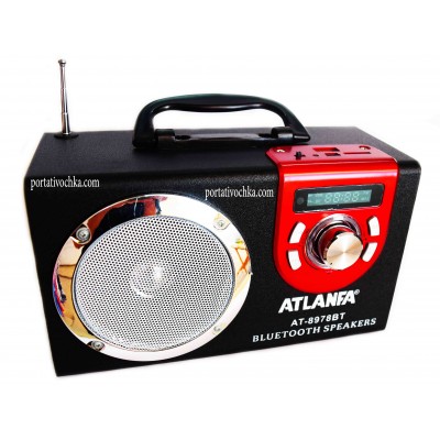 ATLANFA AT-8978BT Bluetooth колонка Радиоприемник с USB