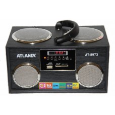 ATLANFA AT-8973 портативная колонка USB, CardReader, Радио