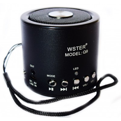 Bluetooth колонка WSTER WS-Q9BT с USB, MicroSD