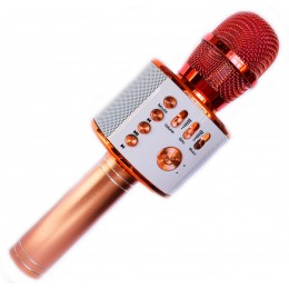 Беспроводной портативный микрофон для караоке портативная колонка Wester L18 Золотой (18 Gold)