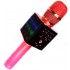 Беспроводной караоке микрофон стерео колонка со цветомузыкой WSTER L18 Розовое золото (L18 Pink)