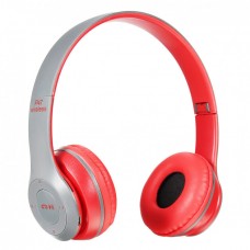 Беспроводные Bluetooth стерео наушники HBQ MEGA BASS P47 с MP3 Красные (47 Red)