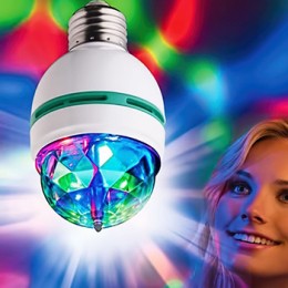 Вращающаяся cветодиодная лампа "Яркая дискотека"