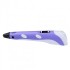 3D ручка для Детей с LCD дисплеем 3D Pen 3 GEN с Эко Пластиком PLA (9 метров ) и Трафаретами Набор для творчества Фиолетовая (3D PT Purple)