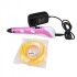 3D ручка для Детей с LCD дисплеем 3D Pen 2 GEN с Эко Пластиком PLA (9 метров ) Набор для творчества Розовая (3D PT Pink)