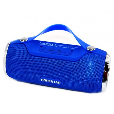 Беспроводная портативная Bluetooth стерео колонка Hopestar H40 Синяя