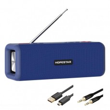 Беспроводная портативная стерео колонка Hopestar T9 c Bluetooth, USB и MicroSD Синяя (T9 Blue)