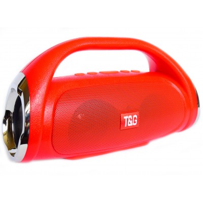 Портативная беспроводная Bluetooth стерео колонка T&G Boombox Mini Красная (Boombox mini Red)