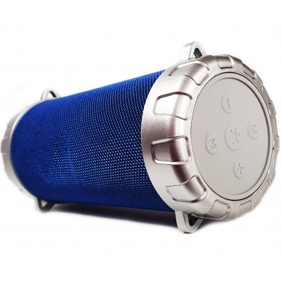 Портативная беспроводная Bluetooth стерео колонка Bazuka SPS S07 с цветомузыкой Синяя (S07 Blue)
