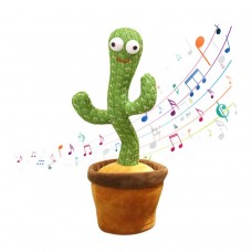 Танцующий кактус поющий 120 песен с подсветкой Музыкальный Кактус Dancing Cactus игрушка Повторюшка кактус