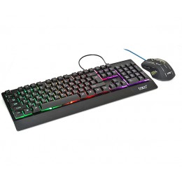 Комплект проводная клавиатура и мышь c RGB подсветкой KEYBOARD UKC 4958 (4958-22)