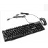 Комплект проводная клавиатура и мышь c RGB подсветкой UKC PETRA MK1 (UKC MK1)