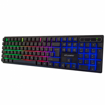 Профессиональная проводная клавиатура с RGB подсветкой Atlanfa AT-6300 (6300)