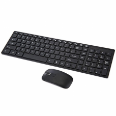 Ультра тонкая беспроводная клавиатура и оптическая мышь Wireless UKC K06 Комплект Клавиатура с Мышка (K06)