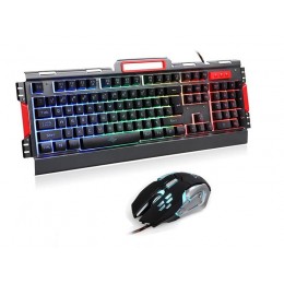 Профессиональная игровая проводная клавиатура с мышкой и LED RGB подсветкой E-Sports K33 (K33E)