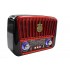 Портативный радиоприемник Golon RX-455S с солнечное панелью, USB, MicroSD, FM, AM, SW Красная (455 Red)