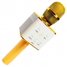 Портативный караоке микрофон стерео колонка портативная WSTER Q7 (Q7 Gold)