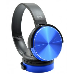 Беспроводные Bluetooth стерео наушники MDR 450 Metal Super Bass с поддержкой карты памяти Синие (450 Blue)
