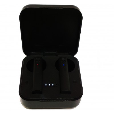 Bluetooth стерео наушники беспроводные c боксом для зарядки HBQ TWS Air 2 SE Черные (Air 2 B-2021)