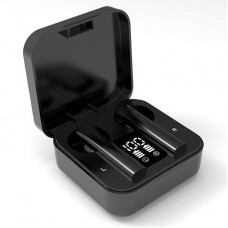 Беспроводные Bluetooth стерео наушники c боксом для зарядки и дисплеем HBQ TWS 2 Pro SE Черные ( 2 Pro-2021)