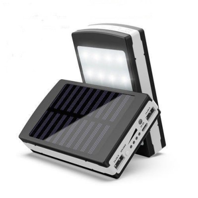Универсальный аккумулятор Power Bank SOLAR 32000 mAh с солнечной панелью и LED лампой